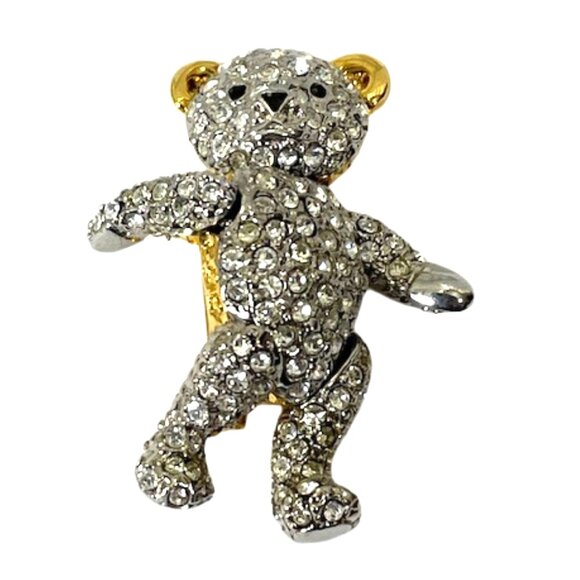 Vintage articulated moveable teddy bear brooch/pin. - Picture 1 of 6